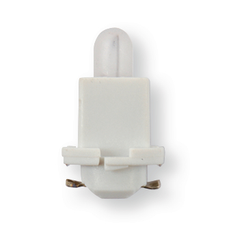 Boîte de 10 lampes témoins plastique blanc 24 V 1,2 W culot EBS-R4